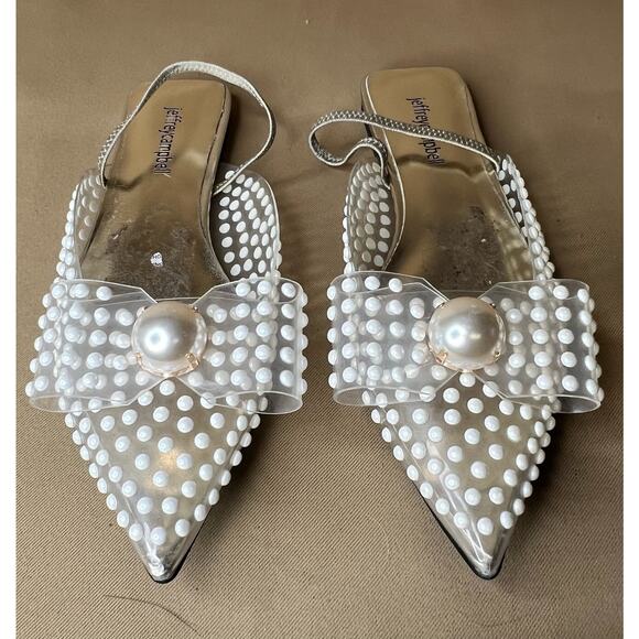 Jeffrey Campbell Shoes - Jeffrey Campbell Pearl Flats Sandals 7 New